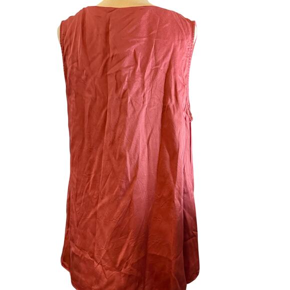 Soft Surroundings 100% Modal Sleeveless Tunic Top, Terracotta Rose, Size XL - Picture 2 of 5